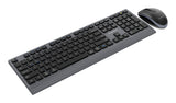 Gembird KBS-WPS-02 tastatur Mus inkluderet Hjemme/kontor RF trådløs + Bluetooth QWERTY US International Sort