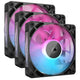 Corsair iCUE LINK RX120 RGB Computerkabinet Ventilator 12 cm Sort 3 stk
