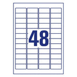 Avery L4778-8 print etiket Hvid Selvklæbende printeretiket