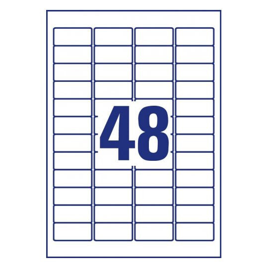 Avery L4778-8 print etiket Hvid Selvklæbende printeretiket