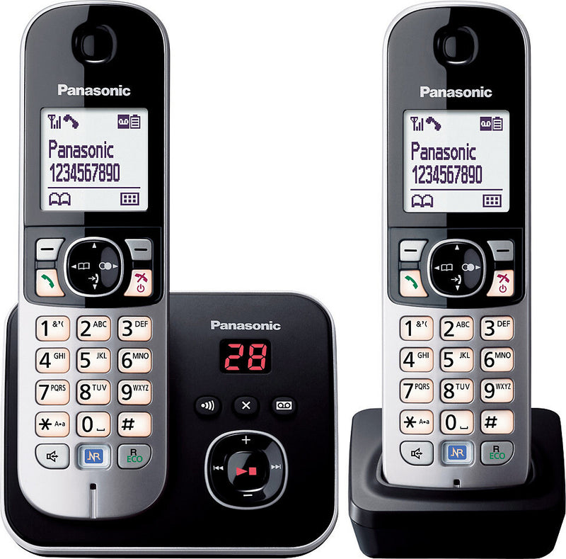 Panasonic KX-TG6822GB telefon DECT telefon Nummervisning Sort, Sølv