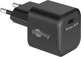 Goobay 65331 oplader til mobil enhed Hovedtelefoner, Mobiltelefon, Smartphone Sort Vekselstrøm Hurtig opladning Indendørs