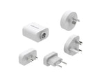 Mobile Origin FRL-TRVL30W-MO14 oplader til mobil enhed Universel Hvid Vekselstrøm Hurtig opladning Indendørs
