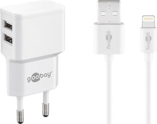 Goobay 44979 oplader til mobil enhed Mobiltelefon, Smartphone Hvid Vekselstrøm Indendørs