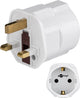 Goobay 45353 strømstik adapter Type F Type G (UK) Hvid