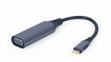 Cablexpert A-USB3C-VGA-01 videokabel adapter 0,15 m USB Type-C VGA (D-Sub) Grå