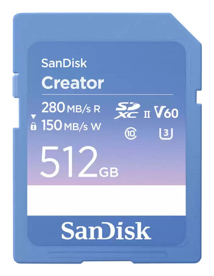 SanDisk Creator 512 GB SDXC UHS-II Klasse 10