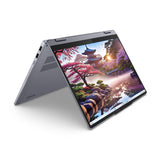 Lenovo IdeaPad 5 2-in-1 14AKP10 Copilot+ PC AMD Ryzen AI 7 350 Hybrid (2-i-1) 35,6 cm (14") Berøringsskærm WUXGA 16 GB LPDDR5x-SDRAM 512 GB SSD Wi-Fi 7 (802.11be) Windows 11 Home Tysk Grå