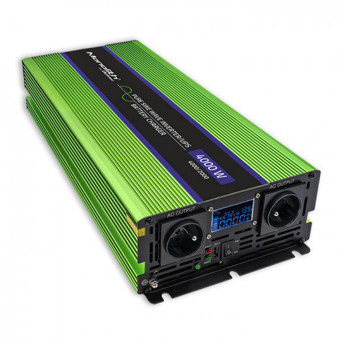 Qoltec Monolith strømadapter og vekselret Automatisk 4000 W Grøn