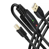 Axagon ADR-215B USB 2.0 A-M -> B-M active connecting/repeater cable 15m - Kabel - Digital/Daten USB-kabel USB A USB B 0,48 Gbit/sek. Sort