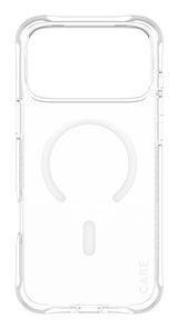 PanzerGlass CARE™ by ® Samba Case Transparent m. Hvid MagSafe iPhone 17 Pro Max