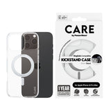 PanzerGlass CARE™ by ® Case Transparent m. Sølv Kickstand & MagSafe iPhone 16 Pro Max