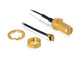 DeLOCK 88825 koaxial kabel 0,5 m MHF (I-PEX) RF SMA Sort
