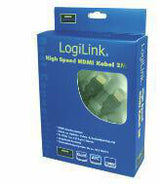 LogiLink HDMI, 15m HDMI-kabel HDMI Type A (Standard) Sort