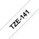 Brother TZE-141 etiketbånd Sort på transparant