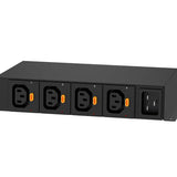 Middle Atlantic Raritan PXO strømforsyningsenhed (PDU) 4 AC stikkontakt(er) Sort