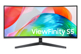 Samsung S55GH computerskærm 86,4 cm (34") 3440 x 1440 pixel UltraWide Quad HD LCD Sort