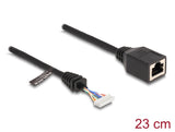DeLOCK 88006 netværkskabel Sort 0,23 m Cat5e