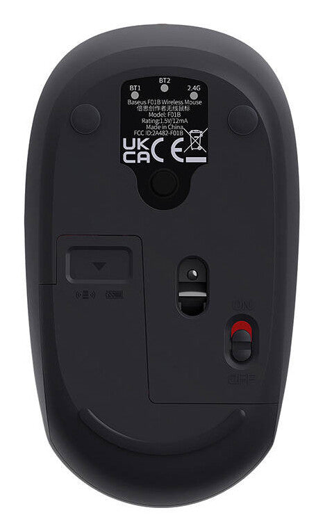 Baseus F01B mus Universel Højre hånd RF trådløs + Bluetooth 1600 dpi