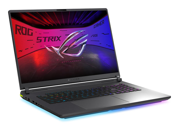 ASUS ROG Strix G18 G815LW-SA358W Intel Core Ultra 9 290HX Plus Laptop 45,7 cm (18") WQXGA 64 GB DDR5-SDRAM 1 TB SSD NVIDIA GeForce RTX 5080 Wi-Fi 7 (802.11be) Windows 11 Home Grå, Grøn QWERTZ Tysk