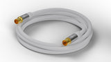 Goobay 70317 koaxial kabel 2 m Hvid