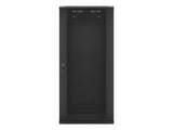 Lanberg WF01-6427-10B stativ 27U Vægmonteret stativ Sort