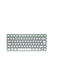 CHERRY KW 7100 MINI BT tastatur Universel Bluetooth QWERTZ Tysk Mintfarve