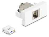 DeLOCK 90905 stikkontakt RJ-45 Sølv, Hvid