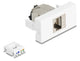 DeLOCK 90905 stikkontakt RJ-45 Sølv, Hvid
