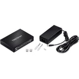 Trendnet TPE-TG611 netværksswitch Gigabit Ethernet (10/100/1000) Strøm over Ethernet (PoE) Sort
