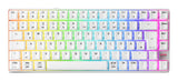 CHERRY XTRFY K33 Compact Wireless tastatur Spil USB + RF Wireless + Bluetooth QWERTZ Tysk Hvid