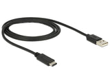 DeLOCK 83600 USB-kabel USB 2.0 1 m USB C USB A 0,48 Gbit/sek. Sort