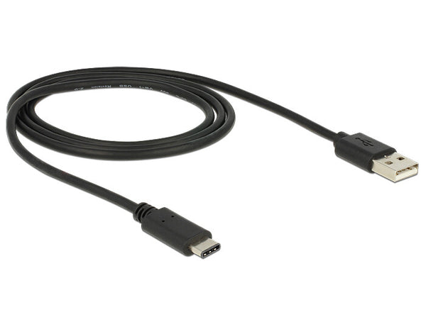 DeLOCK 83600 USB-kabel USB 2.0 1 m USB C USB A 0,48 Gbit/sek. Sort