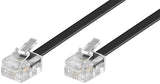 Goobay 50320 telefonkabel 15 m Sort