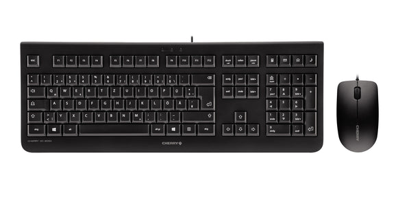 CHERRY DC 2000 tastatur Mus inkluderet Universel USB AZERTY Belgisk Sort