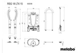 Metabo RSG 18 LTX 15 Rygsæk havesprøjte 15 L