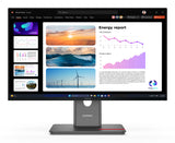 Lenovo ThinkVision P24Q-40 computerskærm 60,5 cm (23.8") 2560 x 1440 pixel Quad HD LCD Sort