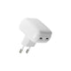 dbramante1928 CH25EUWH7129 oplader til mobil enhed Mobiltelefon Hvid USB Hurtig opladning Indendørs