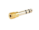 Prokord AUDIO-0006 kabel kønsskifter 6.3 mm 3.5 mm Sort, Guld