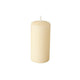 Papstar 17981 vokslys Cylinder Cremefarvet 8 stk
