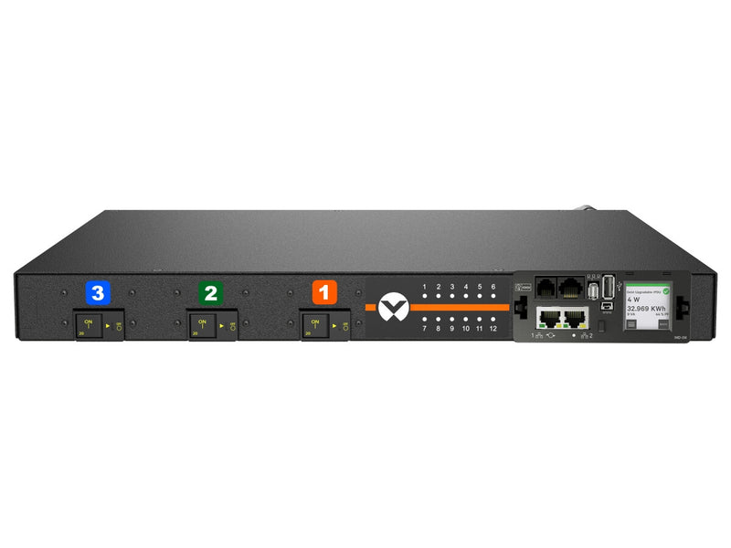 Vertiv Geist DUU5M1R6-12CF17-1S02A0H00-S strømforsyningsenhed (PDU) 12 AC stikkontakt(er) 0U Sort