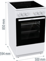 Gorenje GEC5A21WG Fritstående komfur Elektrisk Keramisk Hvid