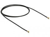 DeLOCK 89646 koaxial kabel 1.13 0,5 m MHF IV/ HSC MXHP32 Sort, Guld