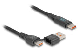 DeLOCK 88137 USB-kabel USB 2.0 1,2 m USB A/USB C USB C 0,48 Gbit/sek. 140 W Sort