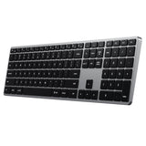 Satechi SLIM X3 tastatur Hjem Bluetooth QWERTZ Tysk Sort, Grå