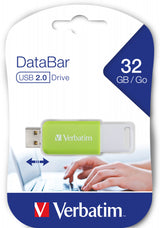 Verbatim V DataBar USB-nøgle 32 GB USB Type-A 2.0 Grøn