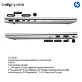 HP EliteBook 6 G1i Intel Core Ultra 7 255U Laptop 35,6 cm (14") WUXGA 16 GB DDR5-SDRAM 512 GB SSD Wi-Fi 7 (802.11be) Windows 11 Pro AI PC Sølv