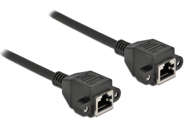 DeLOCK 87012 netværkskabel Sort 5 m Cat6a S/FTP (S-STP)