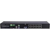 Inter-Tech KVM KS-3116 RJ45 KVM Switch Stativ-montering Sort