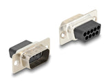DeLOCK 67075 kabel kønsskifter D-Sub 9 RJ12 Blå